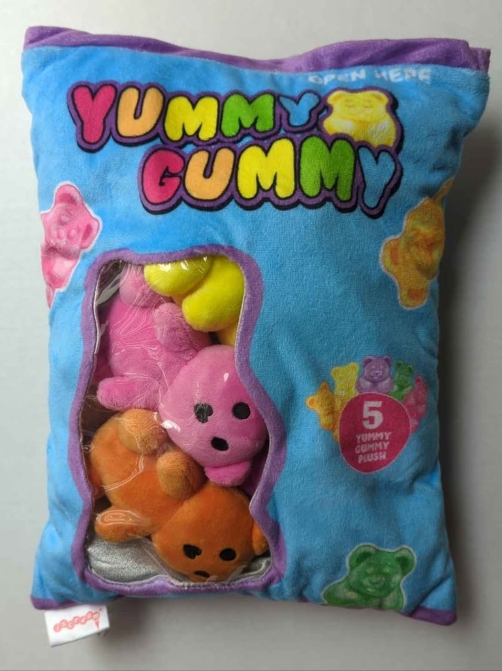 Iscream Yummy Gummy Bears Plush Toy